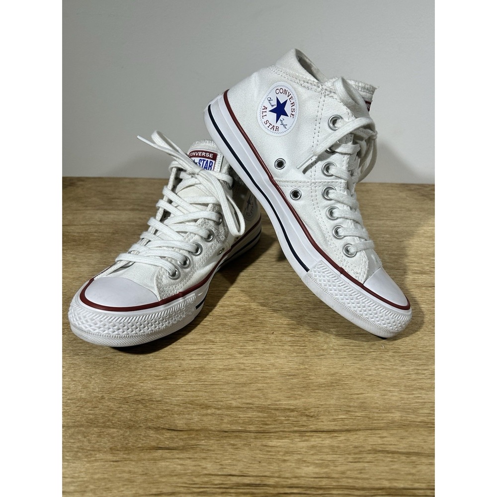 Converse Chuck Taylor All Star Mid-Top Sneakers White Women US8 563511F